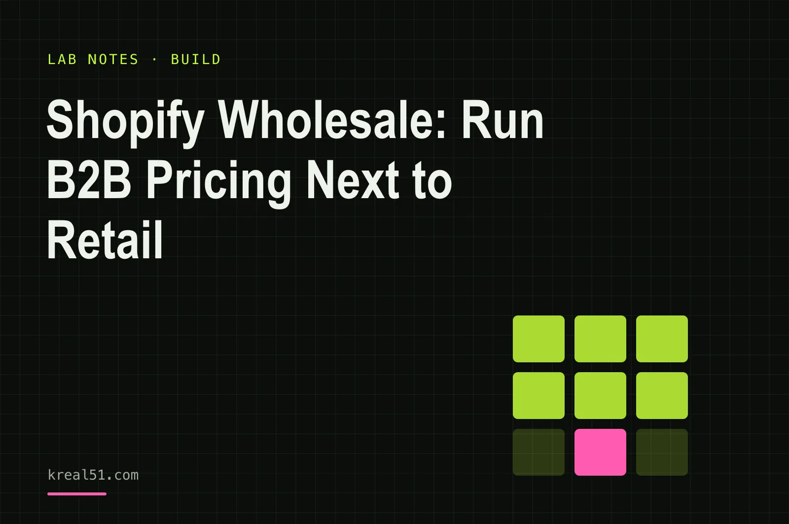 Illustrated lab shelf with retail and wholesale price tags on the same product