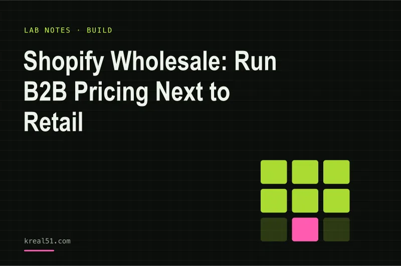Illustrated lab shelf with retail and wholesale price tags on the same product